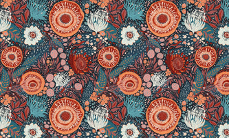 photo-wallpaper-bohemian-floral-pattern