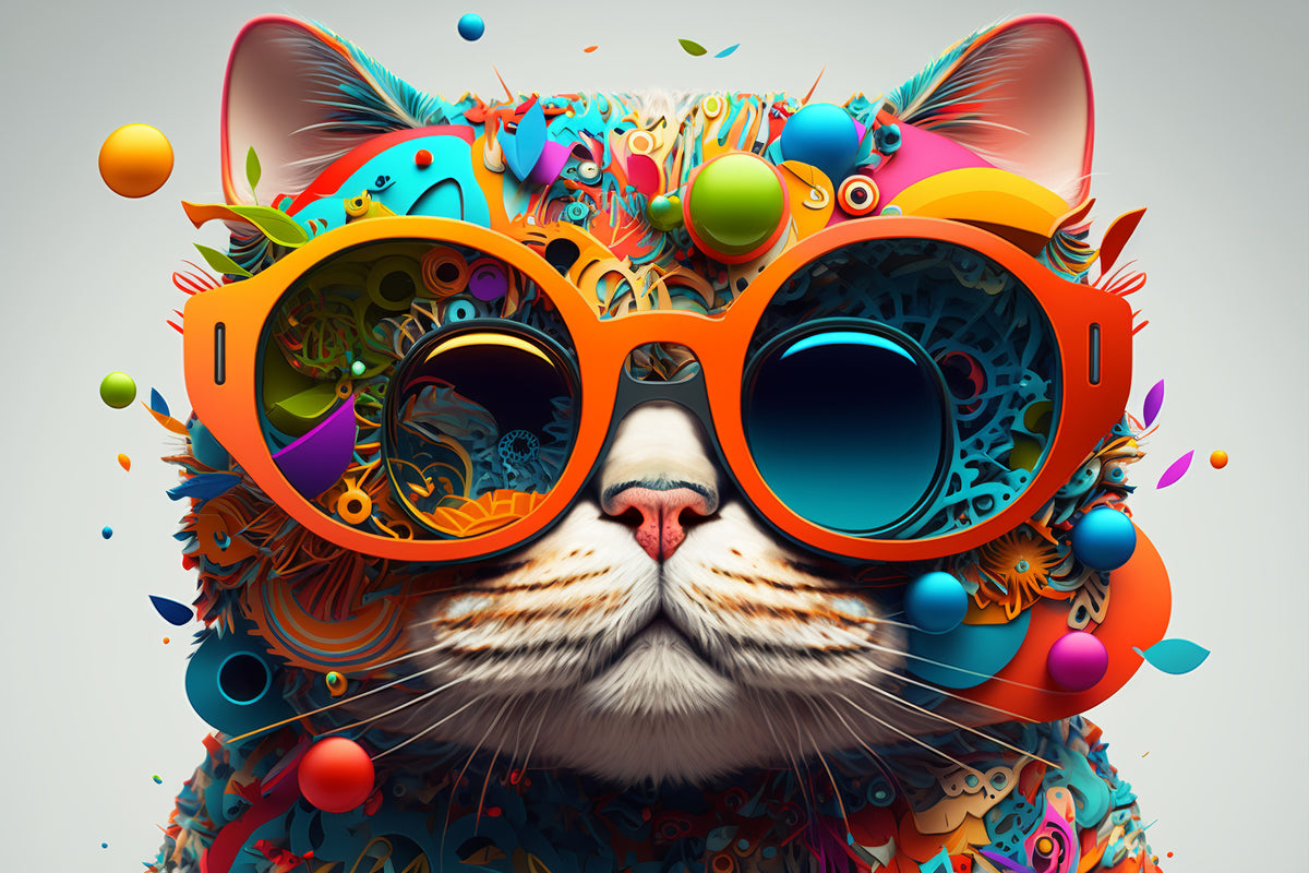 photo-wallpaper-cat-portrait-in-orange-sunglasses-amid-an-explosion-of-colour