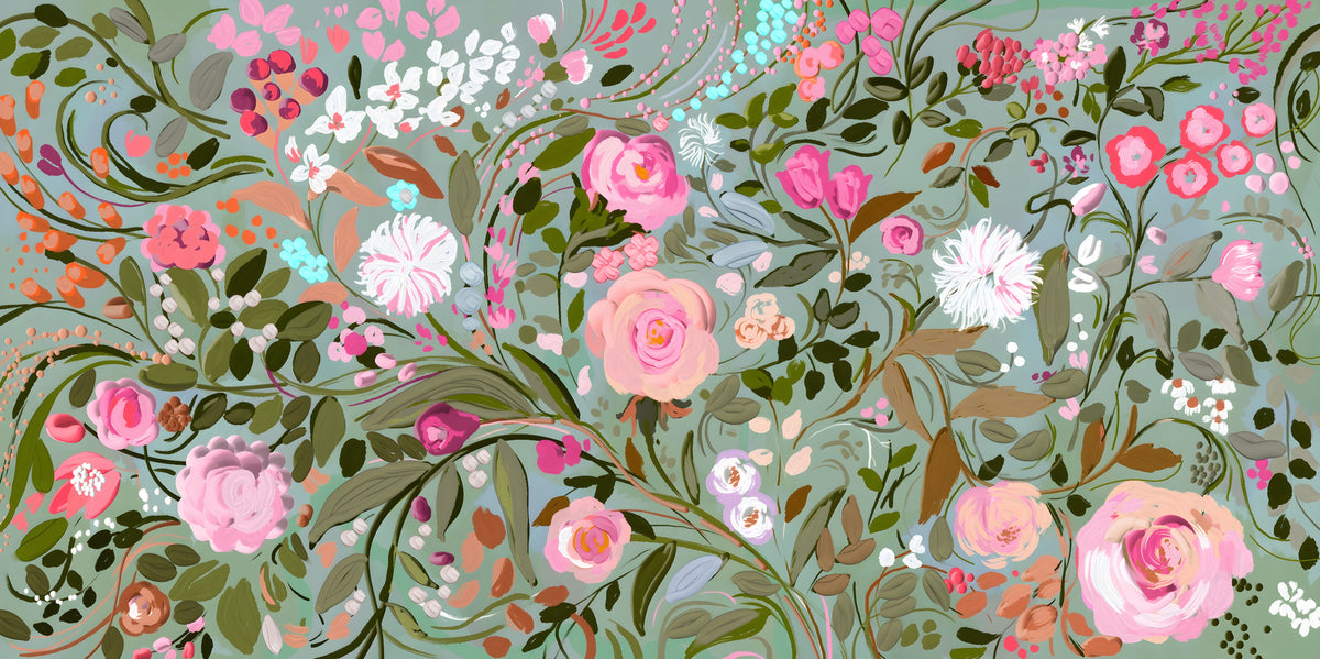photo-wallpaper-pink-floral-garden