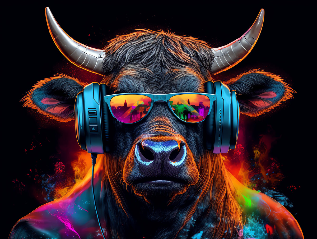 photo-wallpaper-music-dj-bull-with-sunglasses-and-headphones-generative-ai