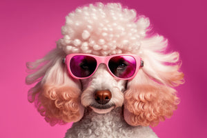 photo-wallpaper-white-poodle-in-pink-sunglasses-against-a-bold-pink-backdrop