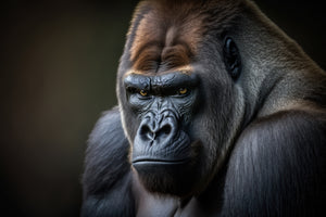 photo-wallpaper-gorilla-portrait-generative-ai