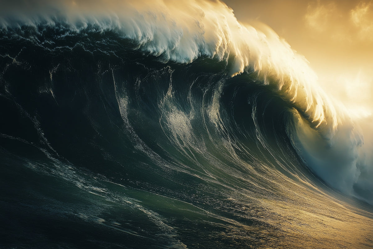 photo-wallpaper-towering-ocean-wave-breaking-in-golden-evening-light