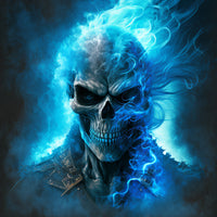 photo-wallpaper-skull-assassin-blue-fire-generative-ai