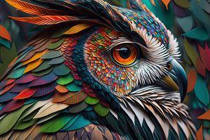 photo-wallpaper-abstract-animal-owl-portrait-with-colorful-double-exposure-paint-with-generative-ai-2