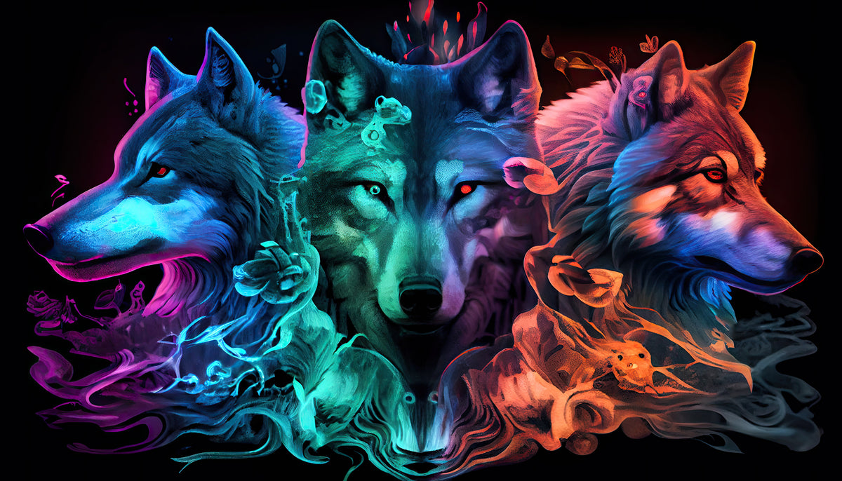 photo-wallpaper-wolf-pack-spirit-animal-by-generative-ai