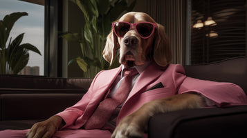 photo-wallpaper-dog-in-a-pink-suit-and-sunglasses-lounging-on-a-leather-sofa
