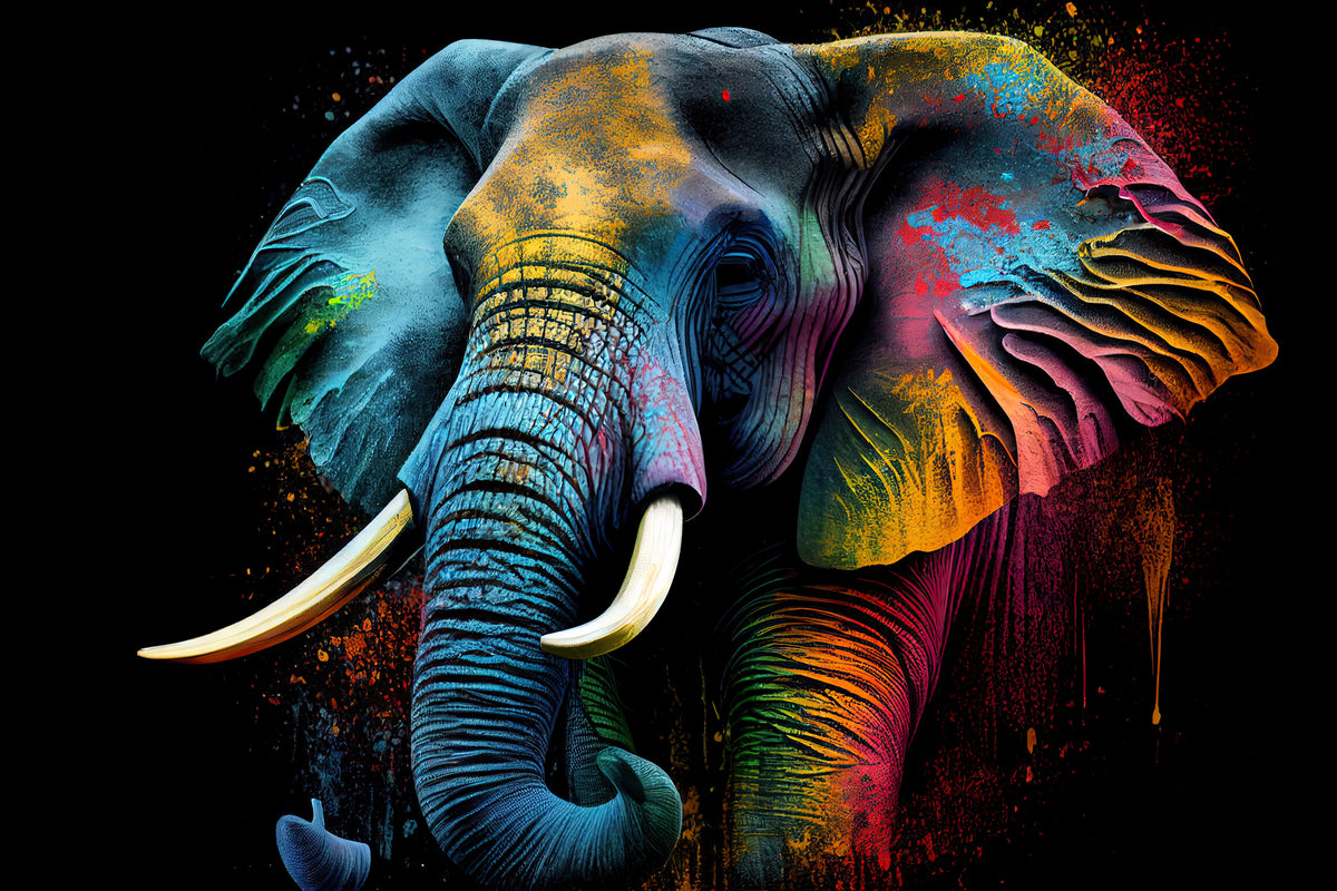 photo-wallpaper-rainbow-colored-elephant