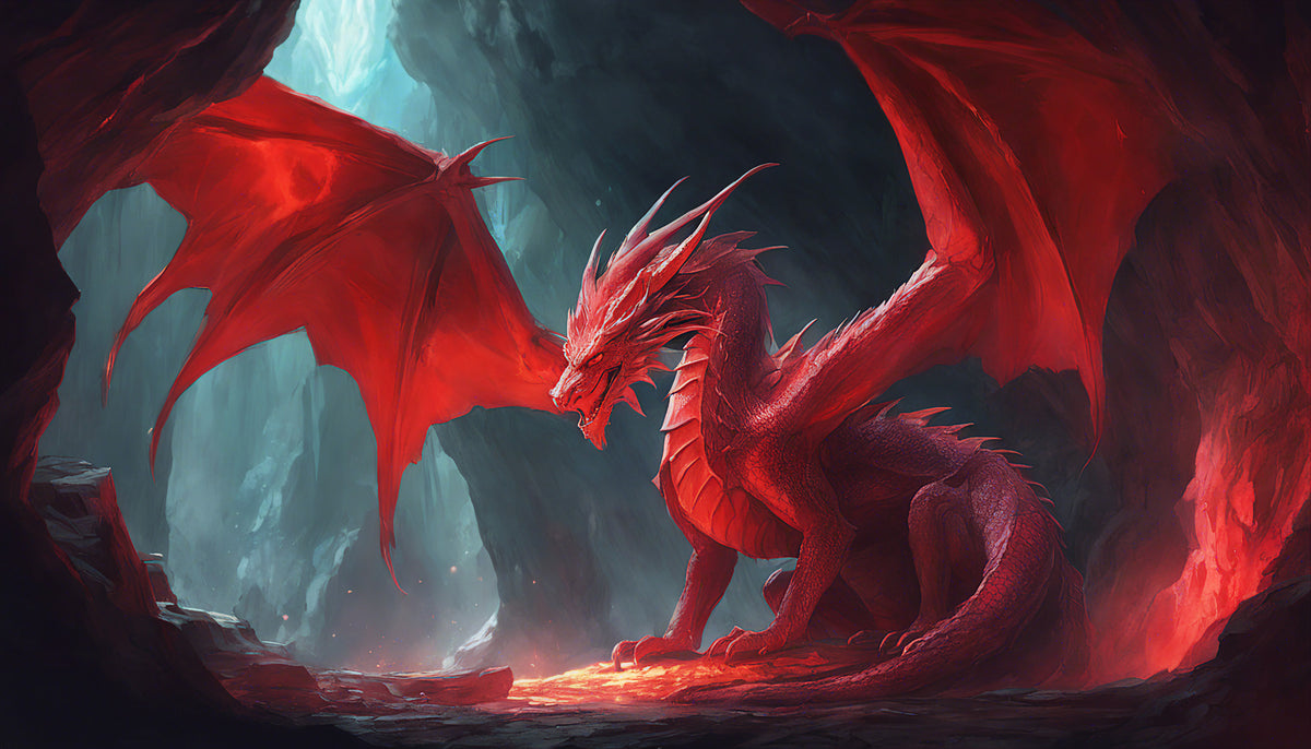 photo-wallpaper-red-dragon-in-a-cave