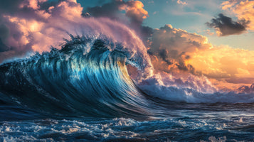 photo-wallpaper-turquoise-breaking-wave-under-a-glowing-sunset-sky