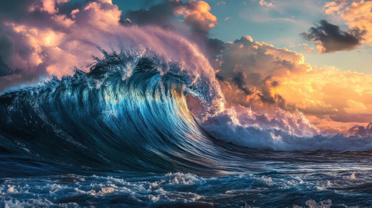 photo-wallpaper-turquoise-breaking-wave-under-a-glowing-sunset-sky