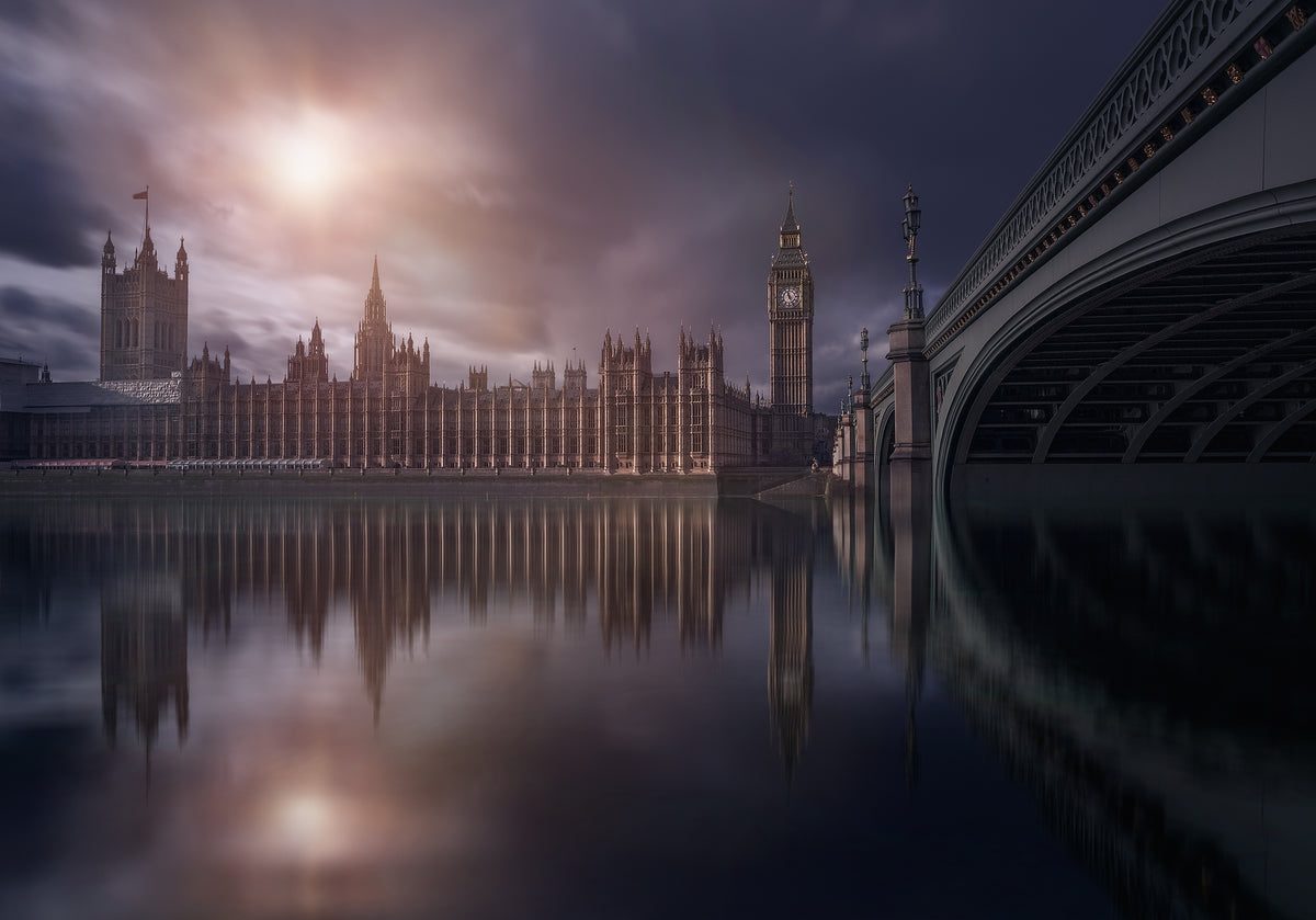 photo-wallpaper-westminster-sunset-reflection