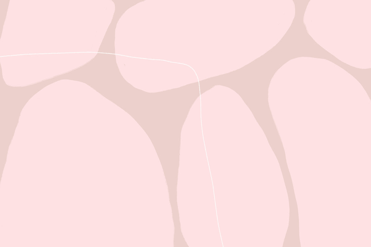 photo-wallpaper-pink-organic-shapes-and-thin-white-lines