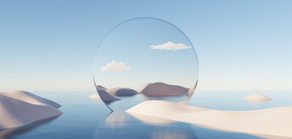 photo-wallpaper-pale-sand-dunes-and-a-translucent-circle-on-still-water