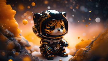 photo-wallpaper-tiger-cub-in-a-space-suit-amid-golden-cosmic-sparkle
