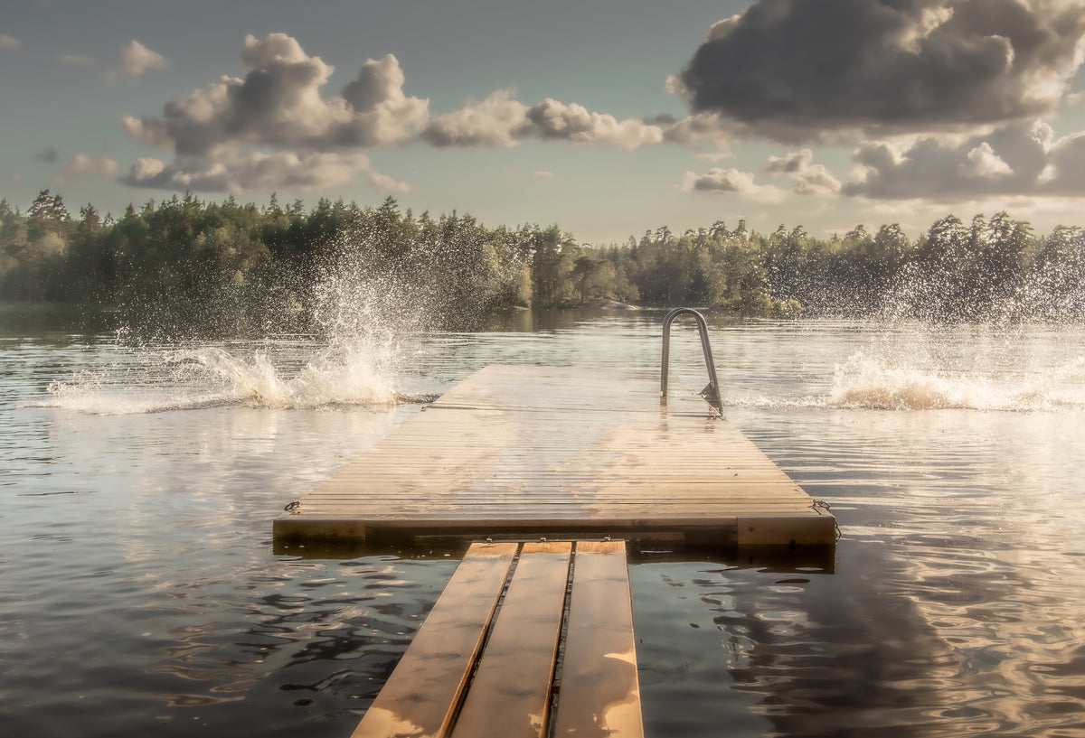 photo-wallpaper-summer-lake-splash