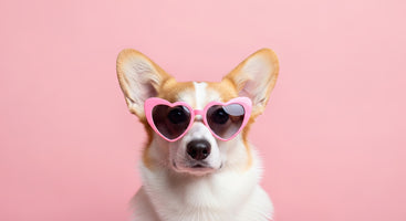 photo-wallpaper-adorable-corgi-wearing-pink-heart-shaped-sunglasses-on-pastel-background