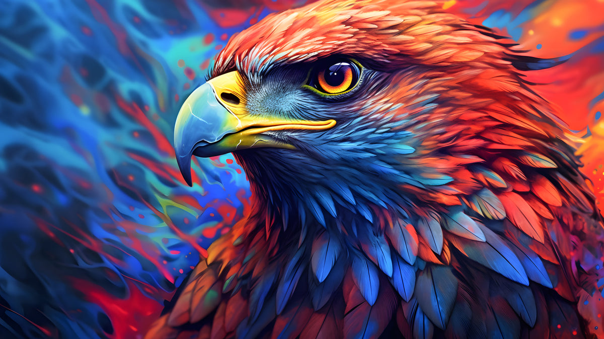 photo-wallpaper-portrait-of-eagle-abstract-art-colourful-painting-eagle
