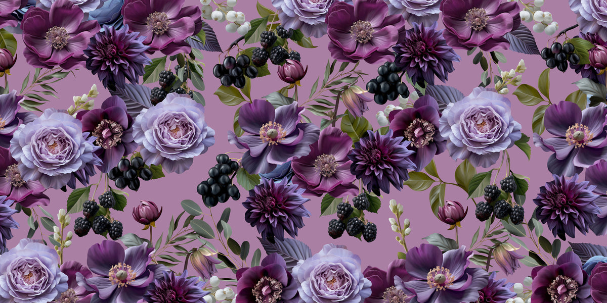 photo-wallpaper-purple-floral-berries