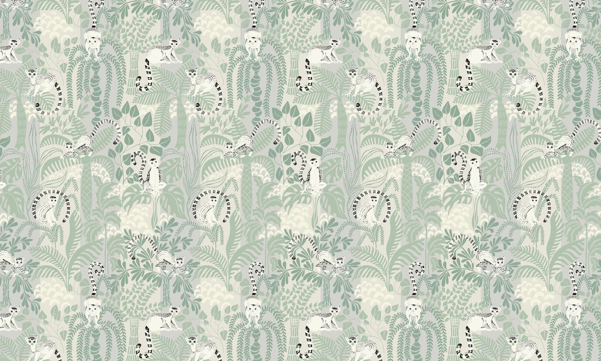 photo-wallpaper-lemurs-jungle-pattern