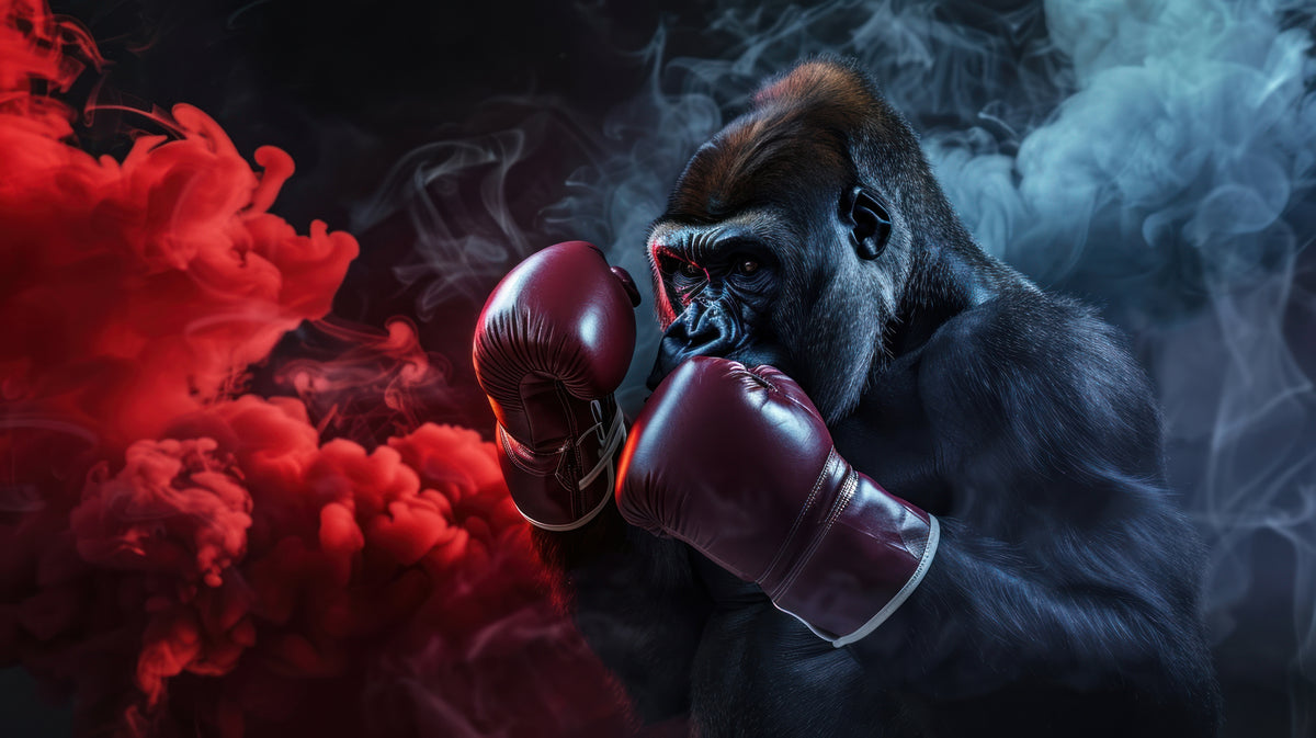photo-wallpaper-gorilla-with-boxing-gloves-the-greatest-boxer-theme