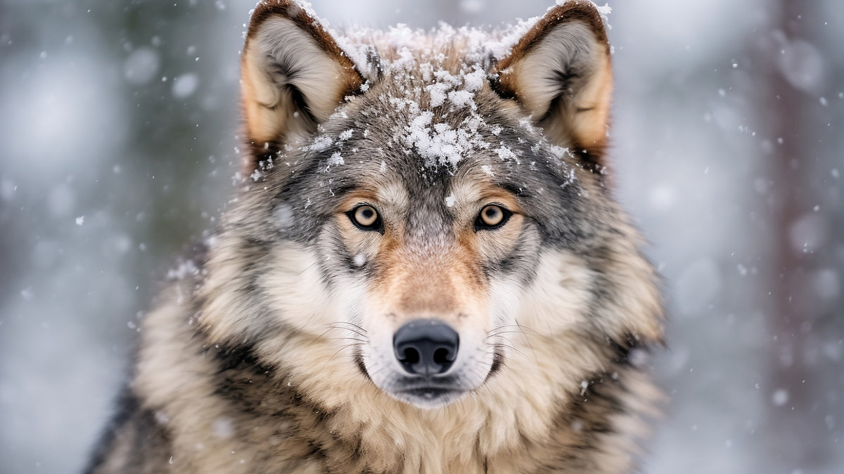photo-wallpaper-a-wolf-portrait-at-snow-day