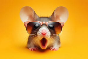 photo-wallpaper-surprised-photo-mouse-wearing-sunglasses-isolated-on-yellow-background