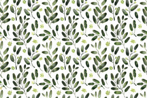 photo-wallpaper-watercolor-green-leaves