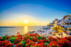 photo-wallpaper-sunset-at-oia-town-santorini-greece