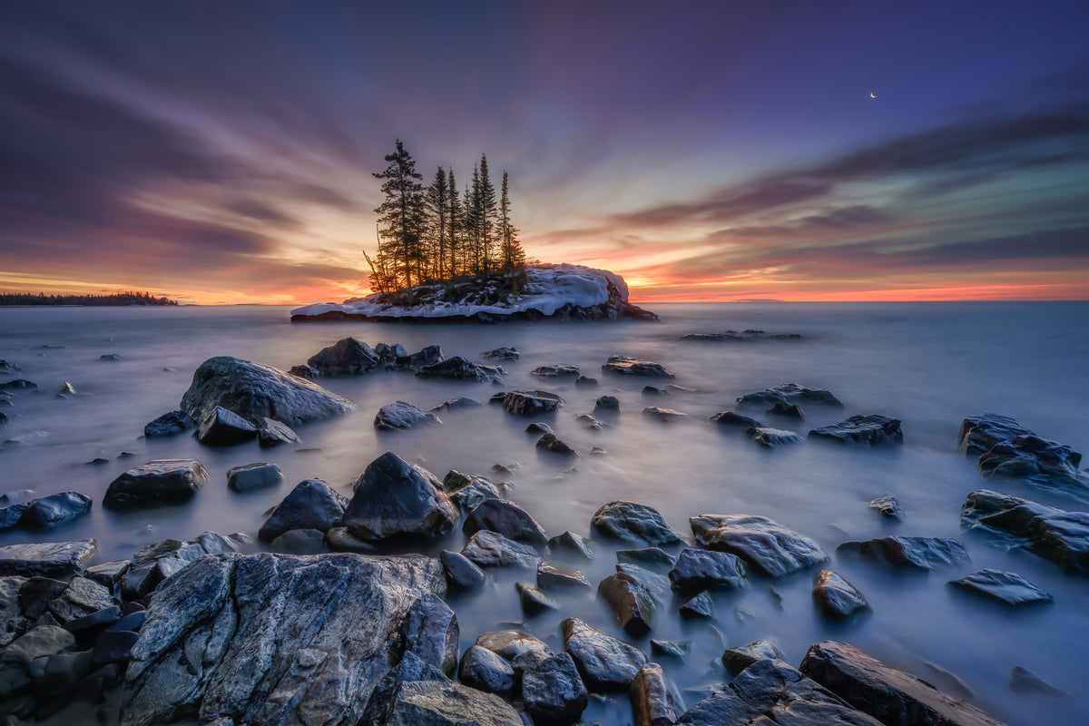 photo-wallpaper-winter-island-sunset
