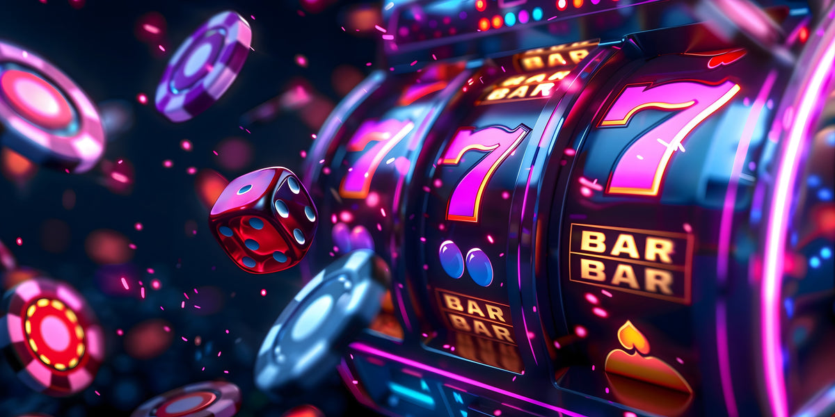 photo-wallpaper-slot-machine-reels-glowing-with-neon-sevens-flying-chips-and-dice