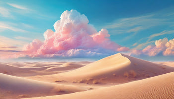 photo-wallpaper-sand-dunes-beneath-a-towering-pink-cloud-in-pastel-blue-sky