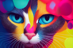 photo-wallpaper-portrait-of-cat-pour-thick-split-colorful-paint-liquid-3d-render