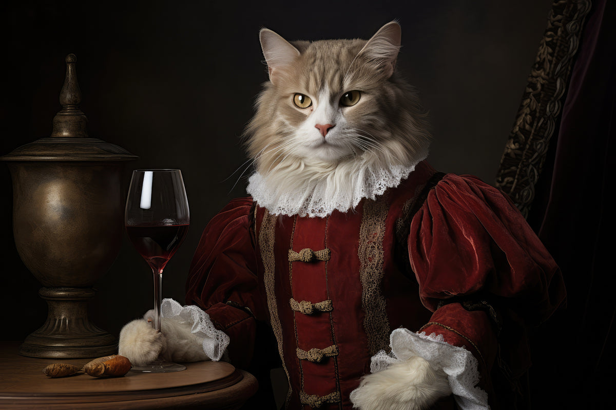 photo-wallpaper-cat-in-red-velvet-doublet-with-a-glass-of-red-wine-baroque-nobility