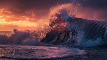 photo-wallpaper-sunset-wave-crashing-on-the-coast