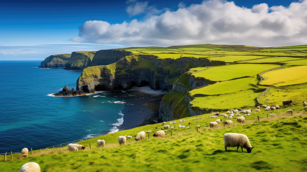 photo-wallpaper-sea-cliffs-with-grazing-sheep-above-deep-blue-ocean
