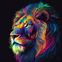 photo-wallpaper-lion-portrait-in-rainbow-colors-generative-ai