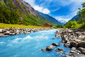photo-wallpaper-swiss-landscape-with-river-stream-and-houses