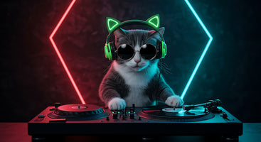 photo-wallpaper-cool-cat-dj-a-feline-music-maestro