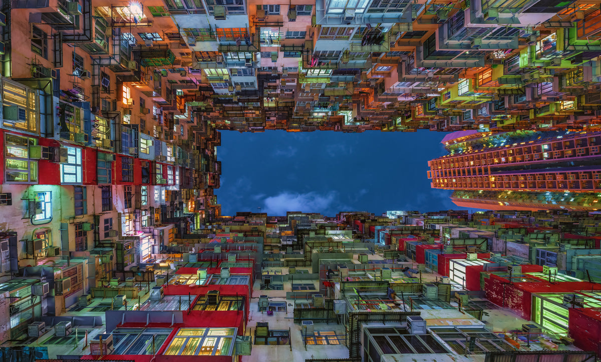 photo-wallpaper-illuminated-city-maze