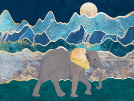 photo-wallpaper-golden-elephant-mountains