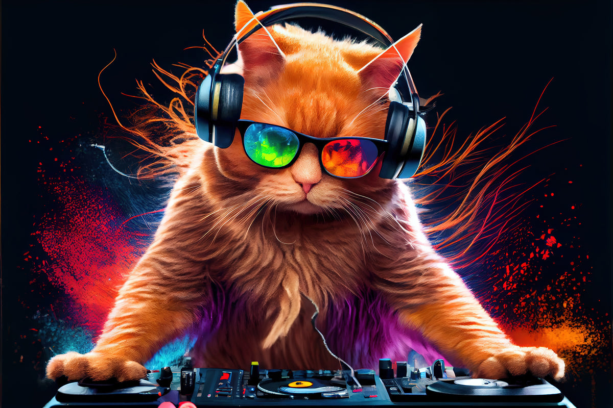 photo-wallpaper-ginger-dj-cat-with-sunglasses-and-headphones-playing-music-generative-ai