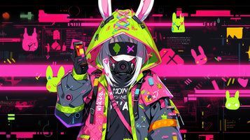 photo-wallpaper-cute-anime-style-girl-animal-costume-cyberpunk-school-uniform-with-generative-ai