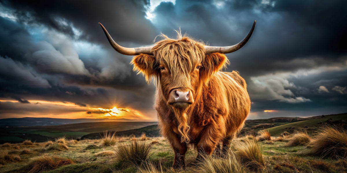 photo-wallpaper-highland-cow-in-low-light-on-bodmin-moor-cornwall-uk