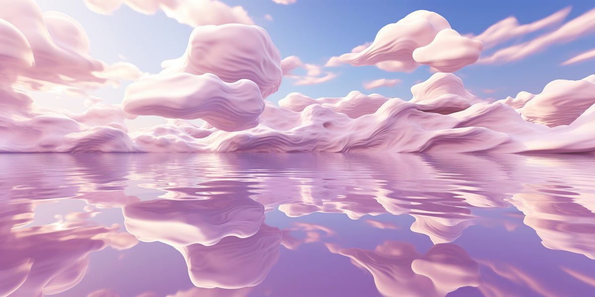 photo-wallpaper-beautiful-surreal-pink-clouds-on-the-sky-and-their-water-reflection