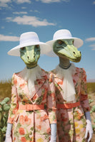 photo-wallpaper-two-dinosaur-ladies-in-floral-dresses-and-white-sun-hats