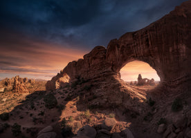photo-wallpaper-desert-arch-sunset