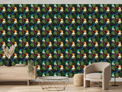 photo-wallpaper-colorful-jungle-birds