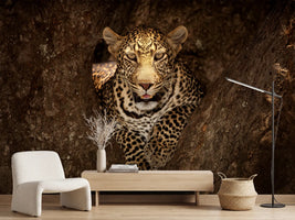 photo-wallpaper-leopard-resting-on-a-tree-at-masai-mara