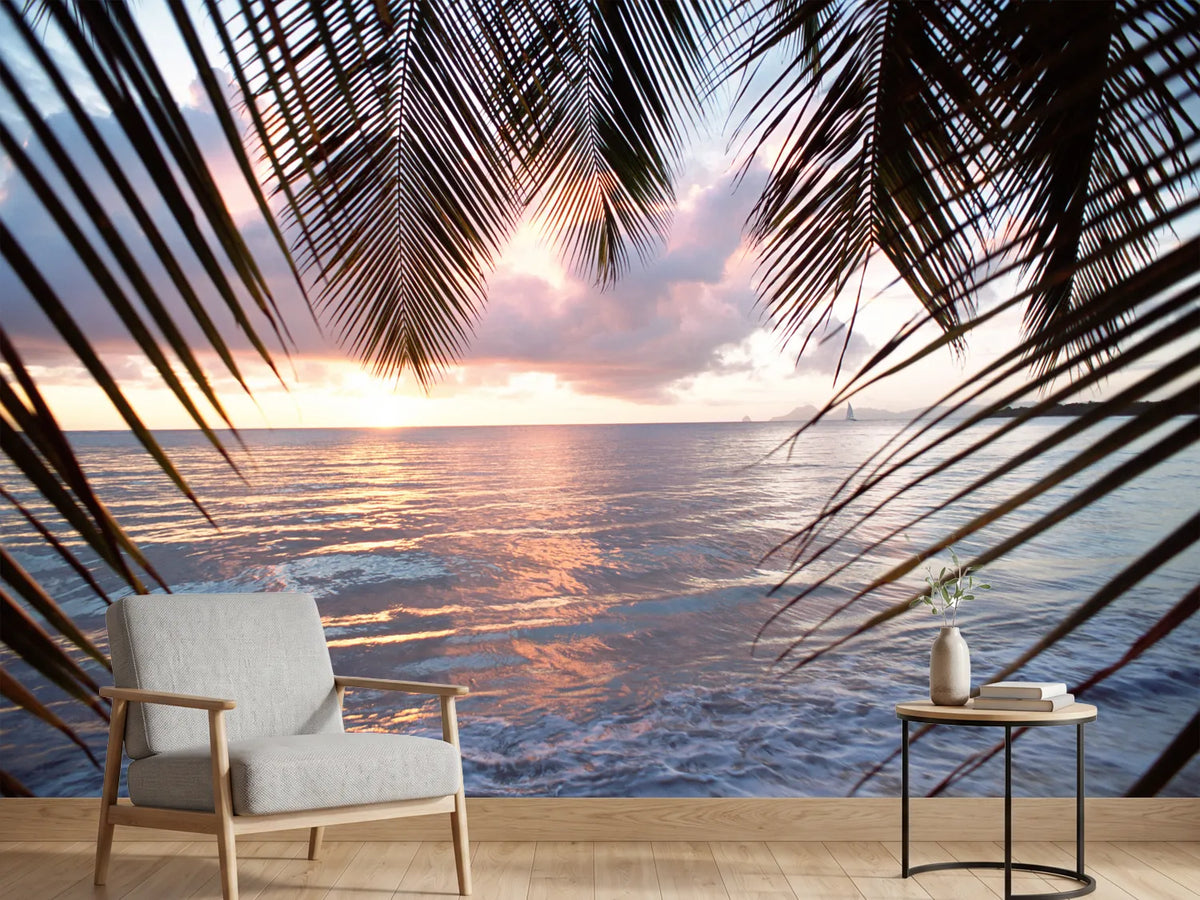 photo-wallpaper-under-palm-leaves
